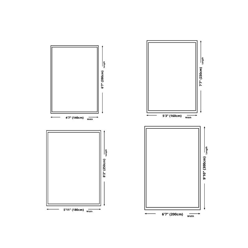 Fancy Plaid Print Area Rug Modern Polyester Area Carpet Non-Slip Backing Rug for Drawing Room