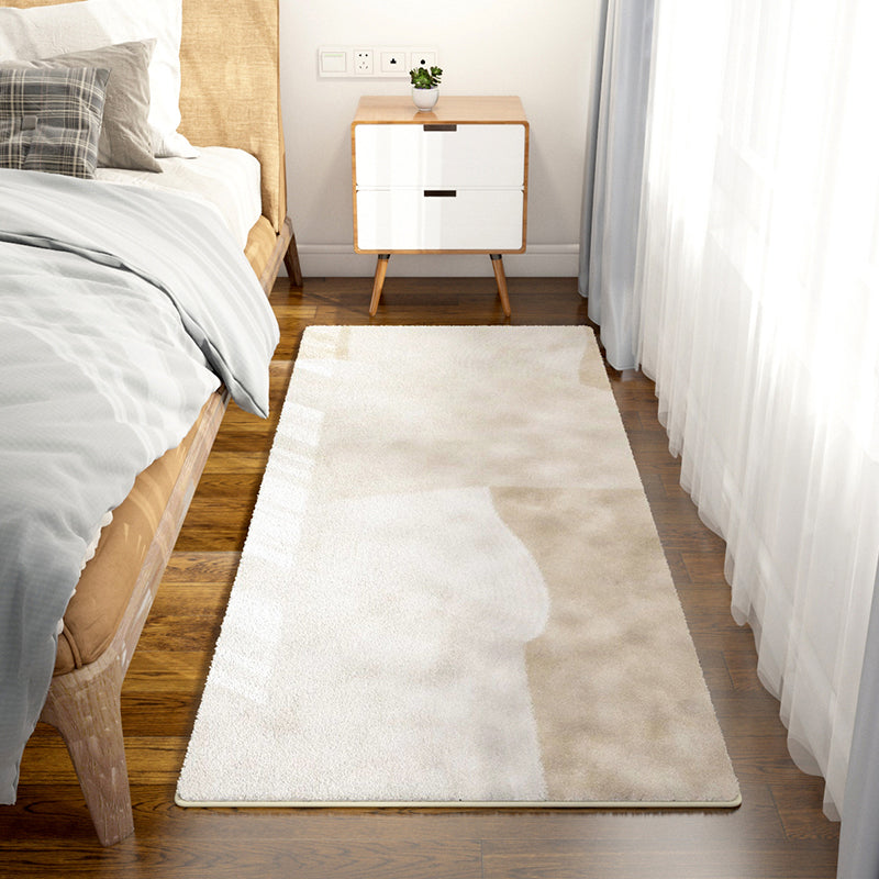 Grey Modern Carpet Geometric Pattern Polyester Area Rug Anti-Slip Area Rug for Bedroom