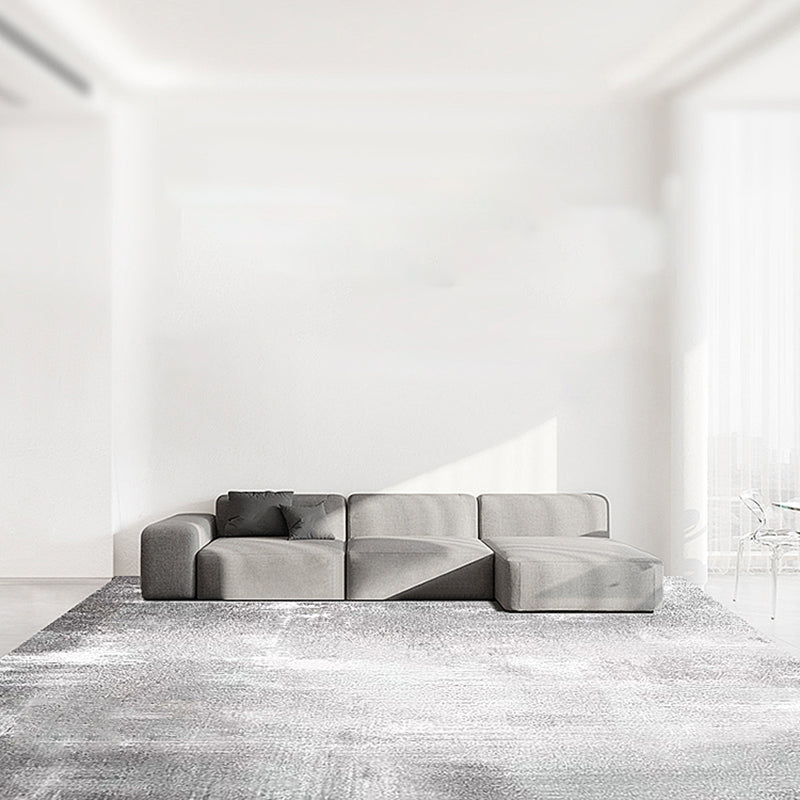 Modern Drawing Room Carpet Tie-Dye Pattern Polyester Area Rug Non-Slip Backing Rug