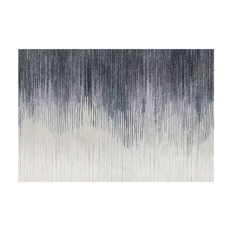 Modern Drawing Room Carpet Tie-Dye Pattern Polyester Area Rug Non-Slip Backing Rug