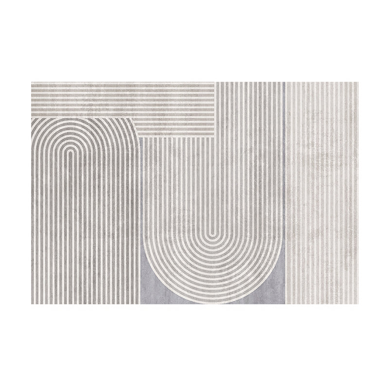 Modern Drawing Room Carpet Tie-Dye Pattern Polyester Area Rug Non-Slip Backing Rug