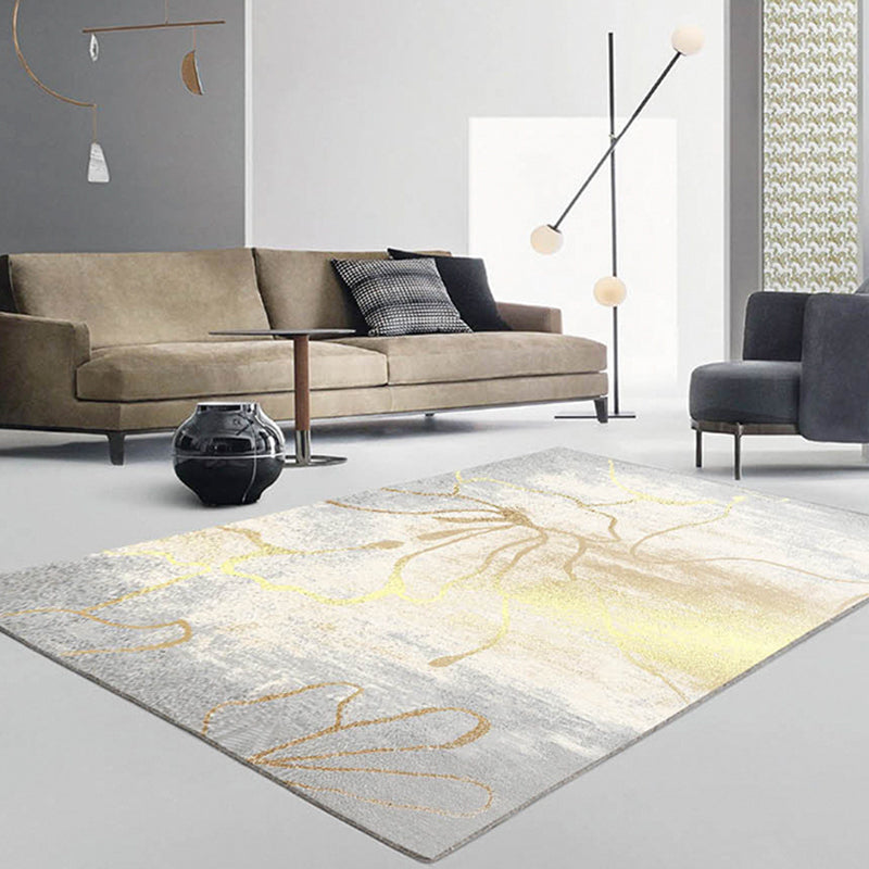 Stylish Smoky Cloud Pattern Rug Modern Polyester Carpet Anti-Slip Area Rug for Home Decor