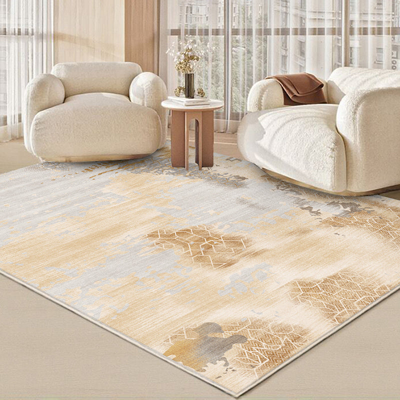 Stylish Smoky Cloud Pattern Rug Modern Polyester Carpet Anti-Slip Area Rug for Home Decor