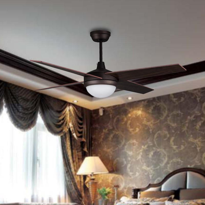 Dome Living Room Semi Flush LAMP RETRO RETRO acrylique brun foncé 52 "LED de large LEV PRENDANT PRENDANT LUMIN