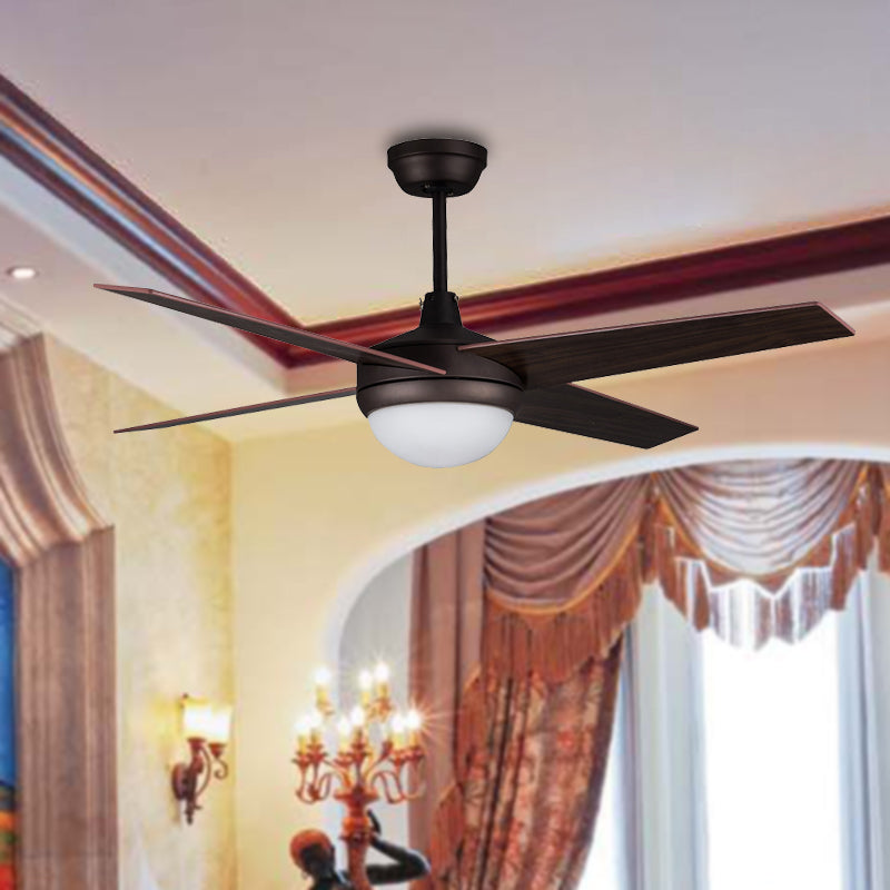 Dome Living Room Semi Flush LAMP RETRO RETRO acrylique brun foncé 52 "LED de large LEV PRENDANT PRENDANT LUMIN