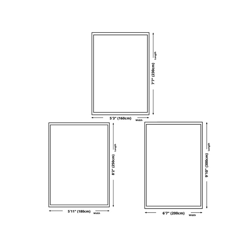 Fancy Modern Rug Blue Contrast Color Area Carpet Non-Slip Backing Area Rug for Drawing Room