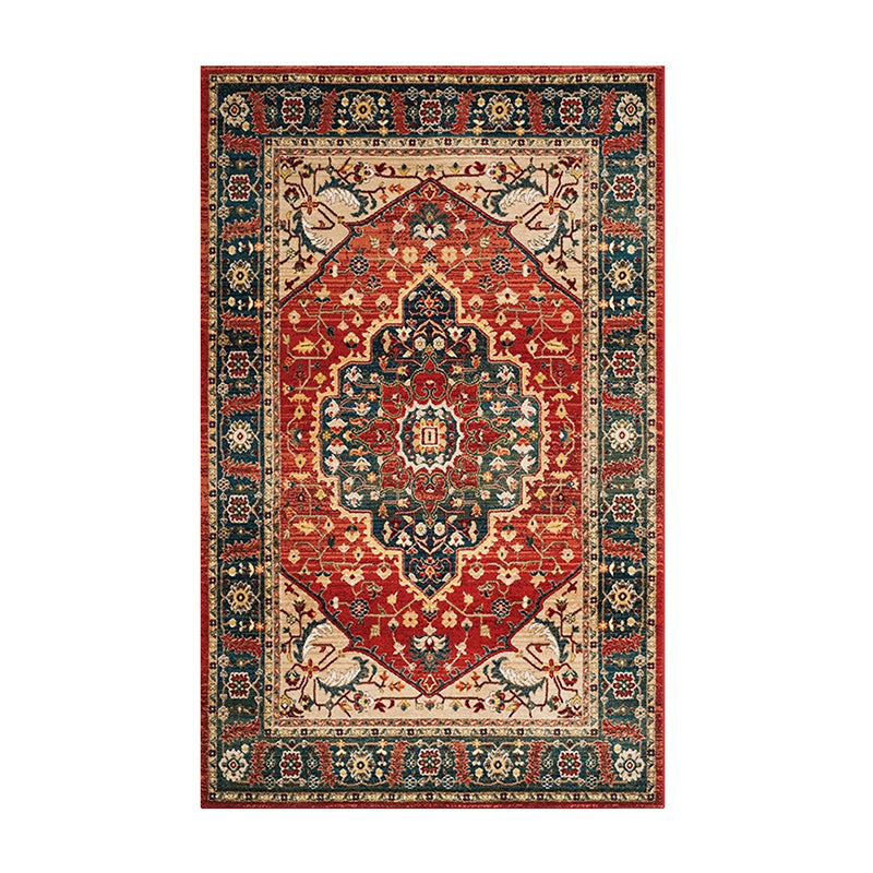 Alfombra del área de la sala de estar azul alfombra de la alfombra del área de poliéster de patrón americano tradicional