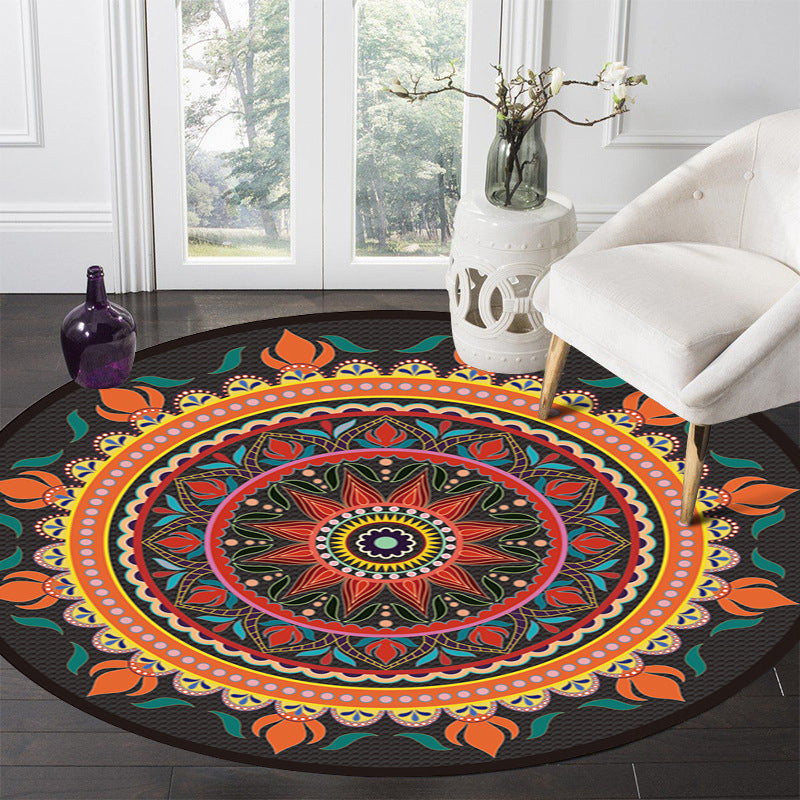 Groene antieke print tapijt Polyester Tradeitioanl Area Tapijten Resistent Tapijt voor salon