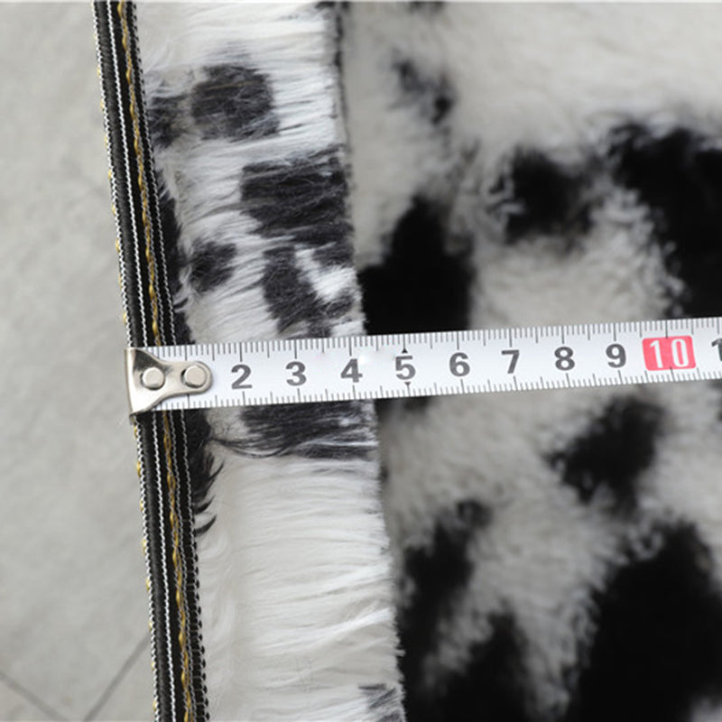 Schwarzer Plüsch Teppich Polyester Moderner Bereich Teppich nicht rutscher Backing Teppich für Wohnkultur