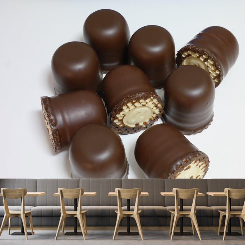 Modern Chocolate Dessert Mural Wall Decor Environment Friendly for Dessert Shop