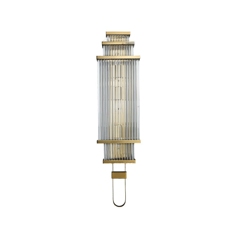 Iluminación de pared geométrica de vidrio estilo moderno múltiples luces de luz montada en la pared