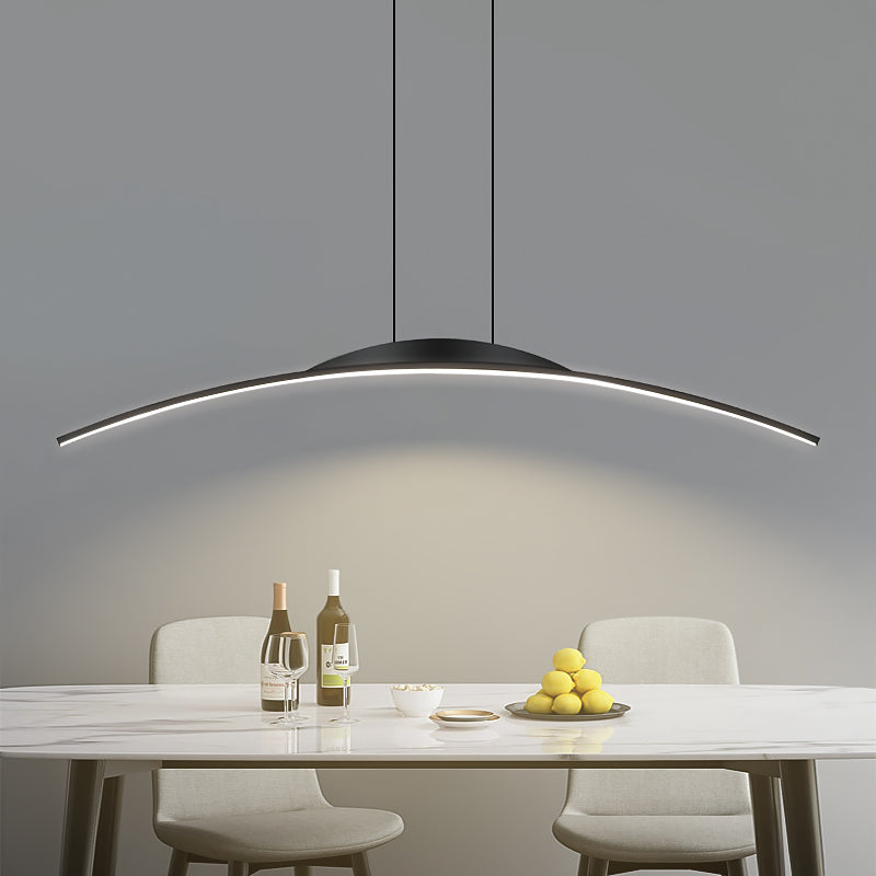 Contemporary Style Linear Island Lighting Metal 1 Light Island Pendant Light