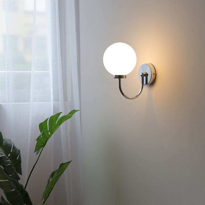 Éclair de paroi de la teinte en verre Style moderne 1 luminaire mural d'éclairage en laiton