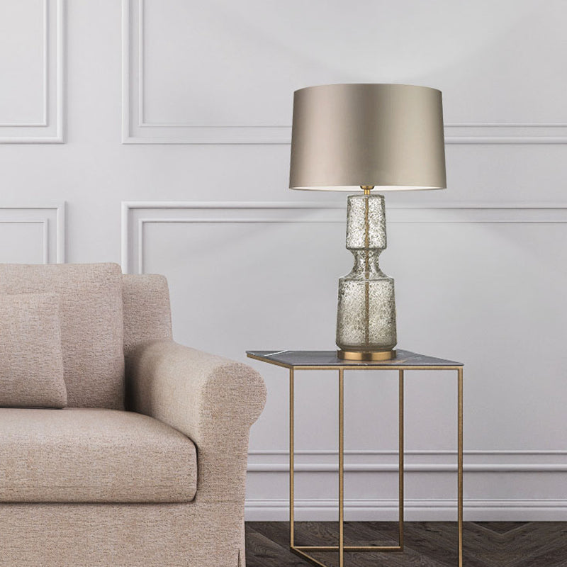 Cylinder 1-Light Table Light Postmodern Glass Table Lamp for Living Room