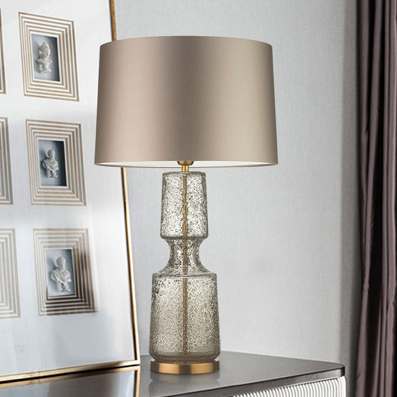 Cylinder 1-Light Table Light Postmodern Glass Table Lamp for Living Room