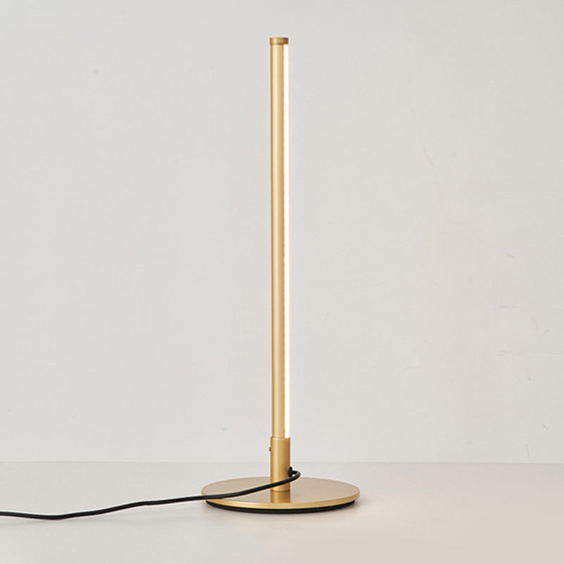 Modern 1-Light Table Lamp Linear Eye Protection Table Light for Dormitory