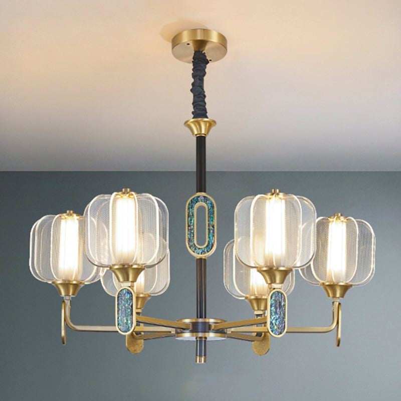 Multi -licht cilindrische tak hangende lichten moderne stijl acrylhangende verlichting