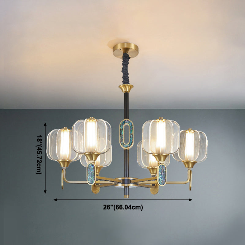 Multi -licht cilindrische tak hangende lichten moderne stijl acrylhangende verlichting