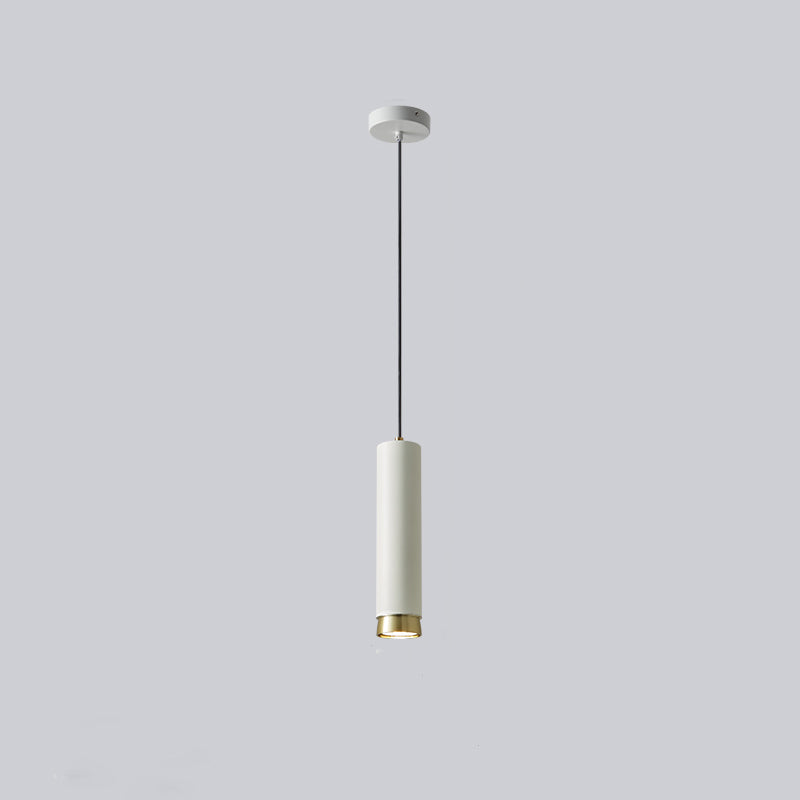 Moderne stijl cilindrische tint hangend licht metaal 1 lichte hanglamp voor eetkamer