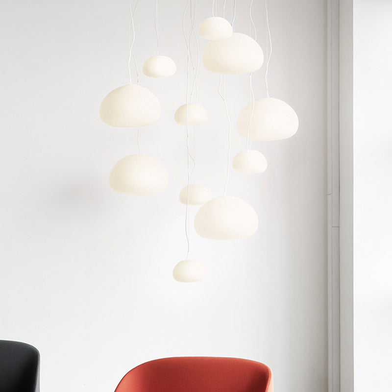 Glazen druppel tint hangende lichten moderne stijl 1 hoofd hangende montage armatuur voor restaurant