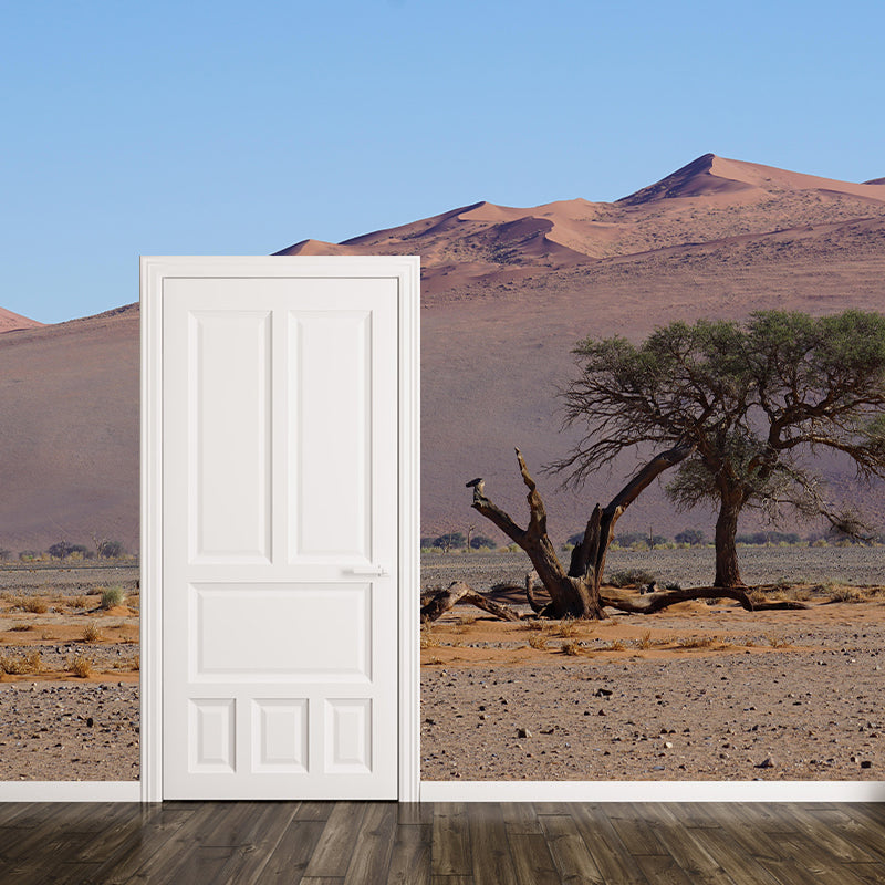 Desert Landscape Wall Mural Wallpaper Modern Style Mildew Resistant for Room