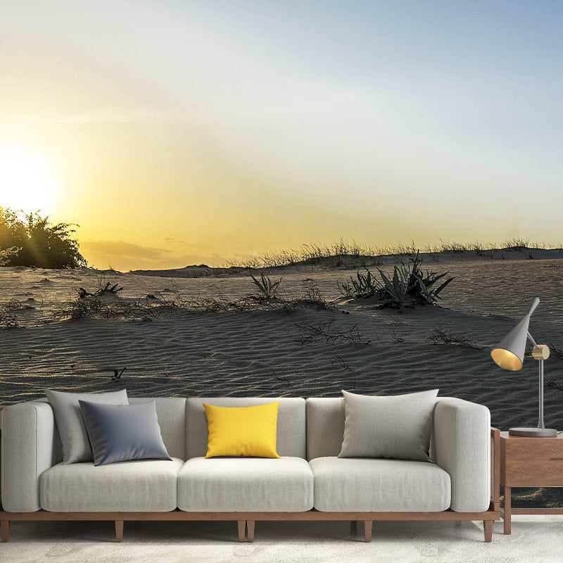 Desert Landscape Wall Mural Wallpaper Modern Mildew Resistant for Bedroom