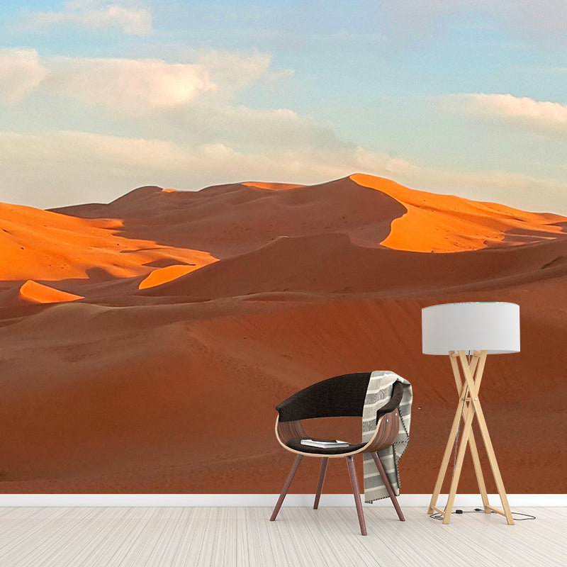 Desert Landscape Mural Wallpaper Modern Style Mildew Resistant for Bedroom