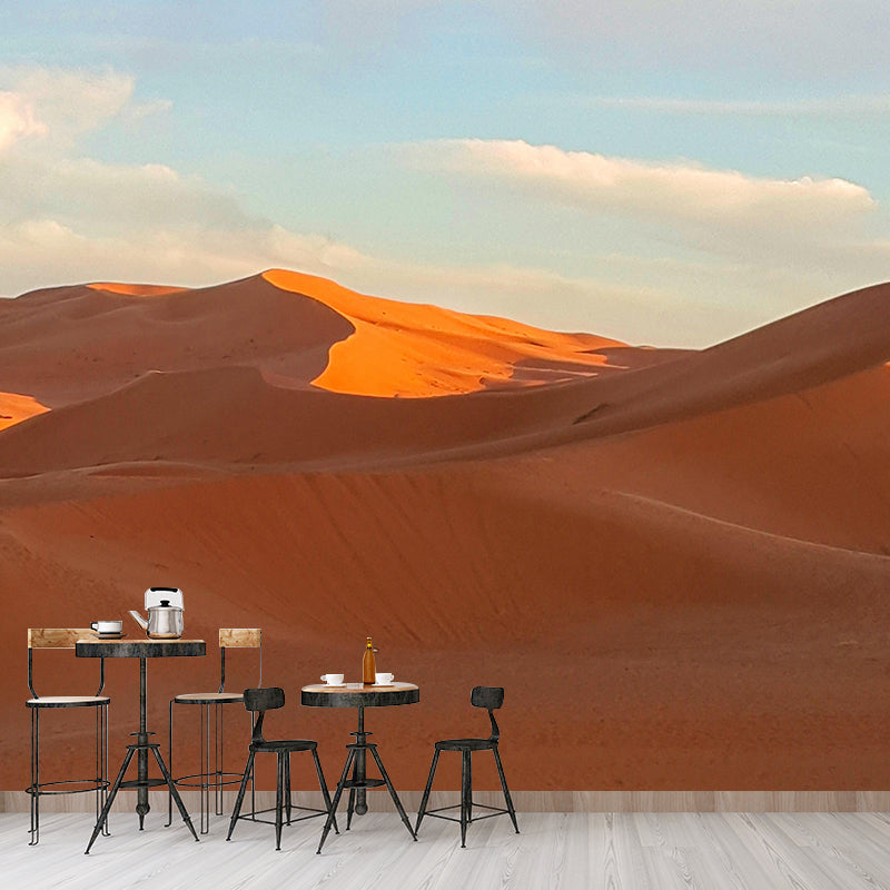 Desert Landscape Mural Wallpaper Modern Style Mildew Resistant for Bedroom