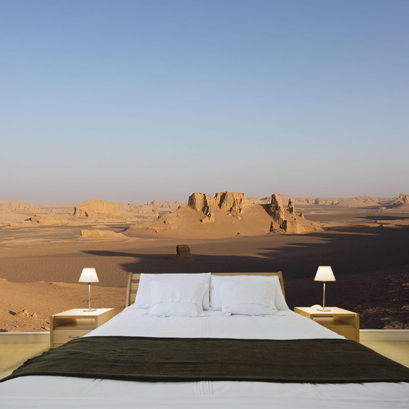 Desert Landscape Mural Wallpaper Modern Style Mildew Resistant for Bedroom