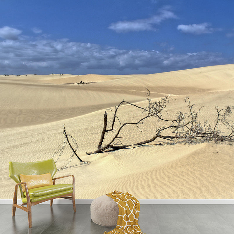 Desert Landscape Mural Modern Style Mildew Resistant for Bedroom