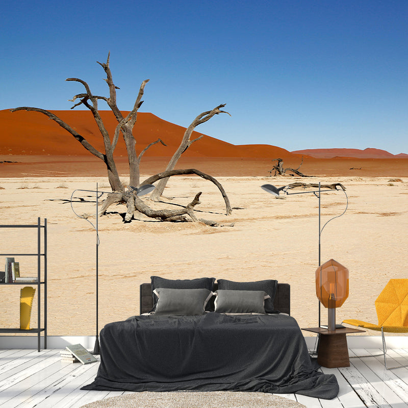 Desert Landscape Mural Wallpaper Modern Style Mildew Resistant for Decoration