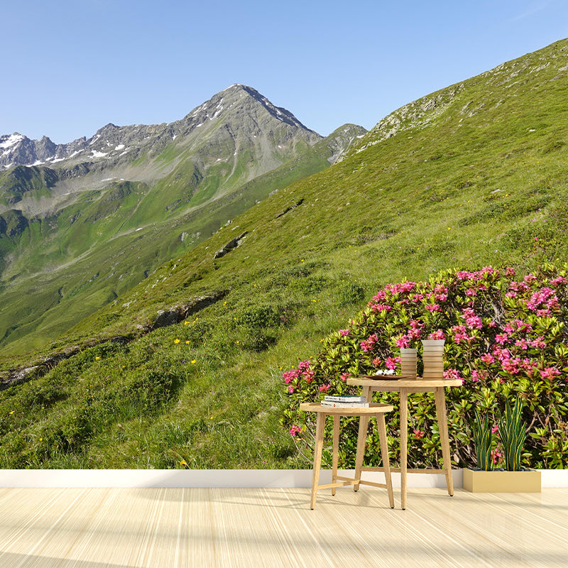 Customized Mountain Mural Wallpaper Modern Mildew Resistant for Living Room