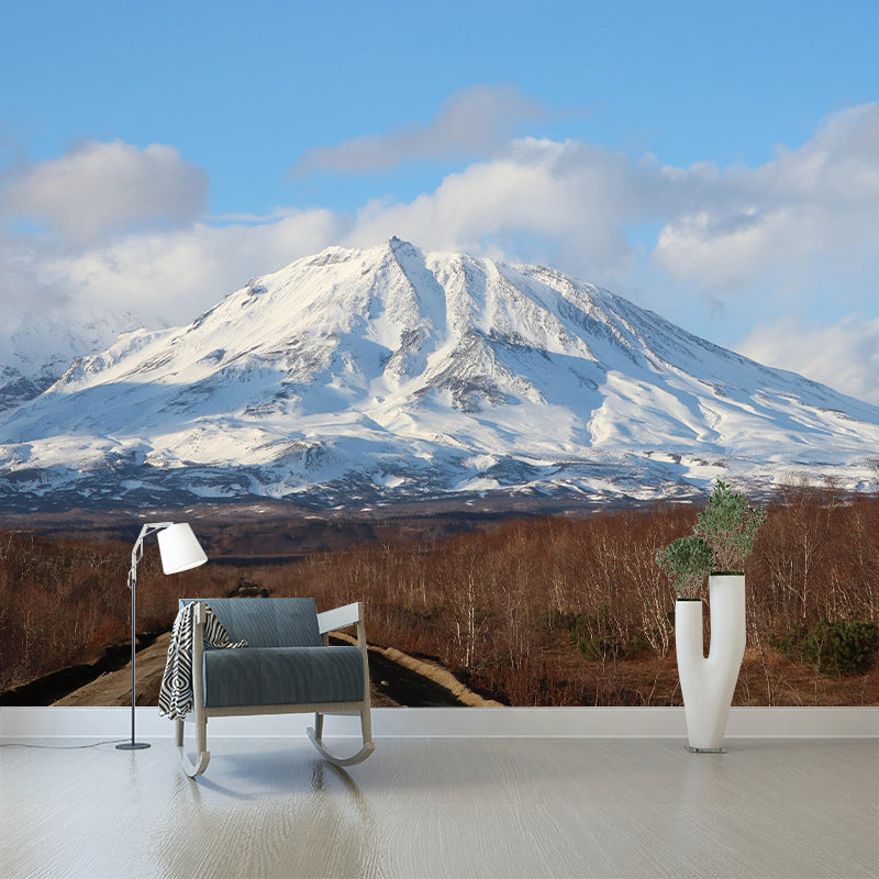 Mountain View Wall Mural Wallpaper Modern Mildew Resistant for Bedroom