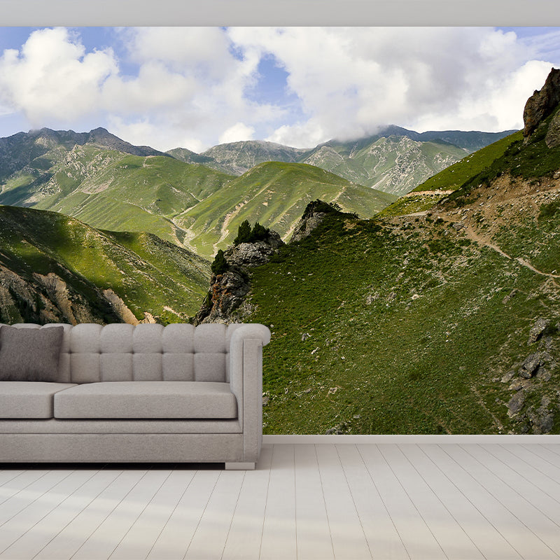 Mountain View Wall Mural Wallpaper Modern Mildew Resistant for Bedroom