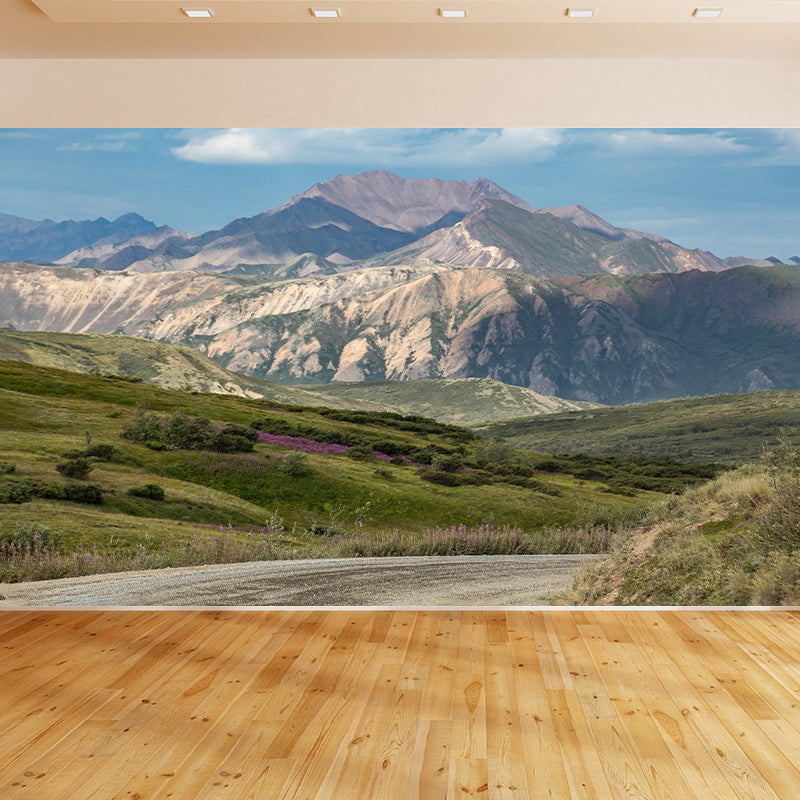 Mountain Wall Mural Wallpaper Modern Mildew Resistant for Decoration