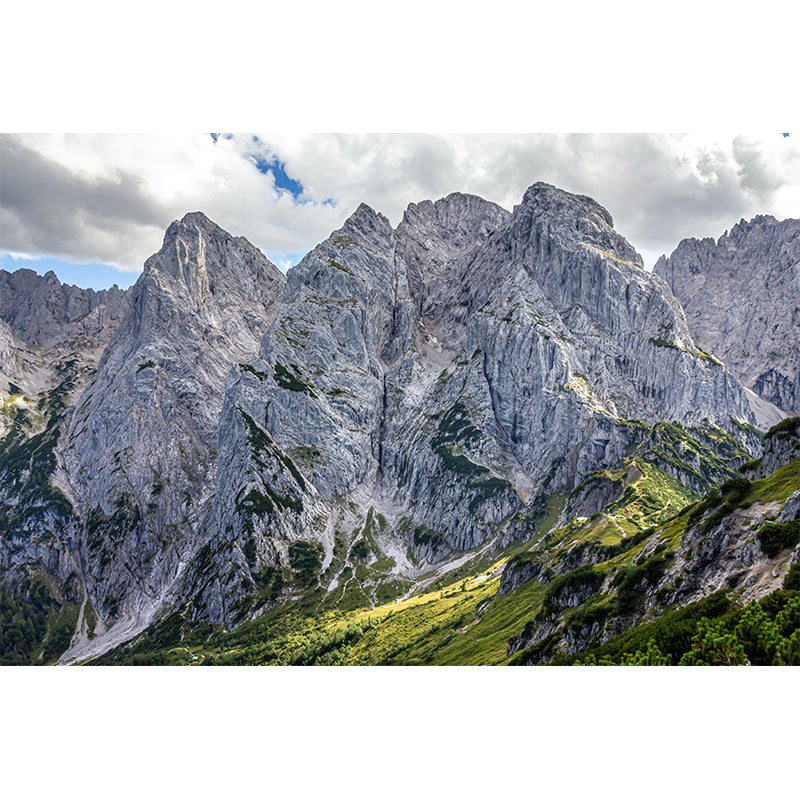 Mountain View Wall Mural Wallpaper Modern Style Mildew Resistant for Bedroom