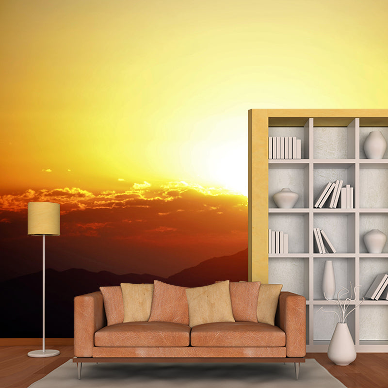 Modern Style Sky Mural Wallpaper Mildew Resistant for Home Decor