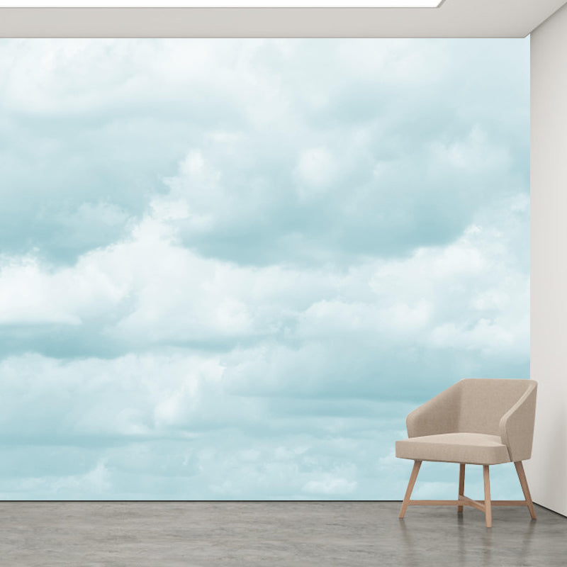 Sky View Mural Wallpaper Modern Style Mildew Resistant for Dining Room