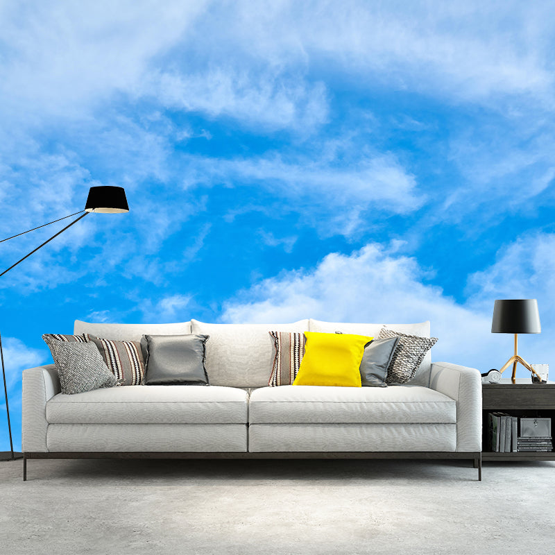 Sky View Mural Wallpaper Modern Style Mildew Resistant for Dining Room