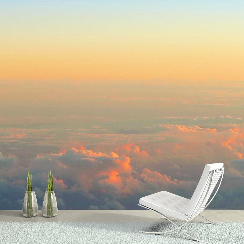 Sky View Mural Wallpaper Modern Style Mildew Resistant for Living Room