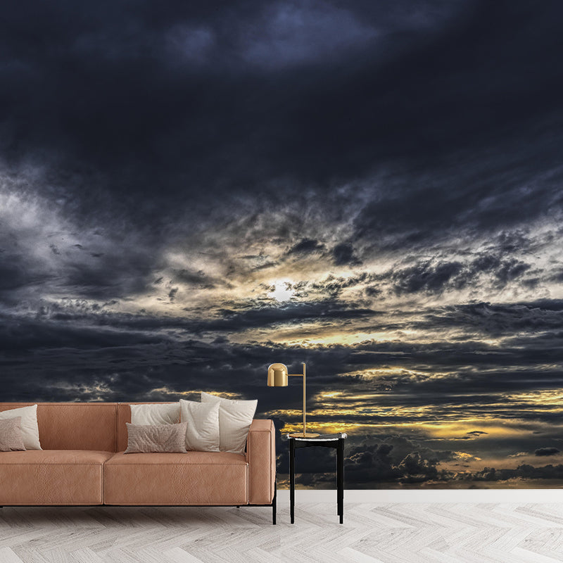 Sky Wall Mural Wallpaper Modern Style Mildew Resistant for Dining Room