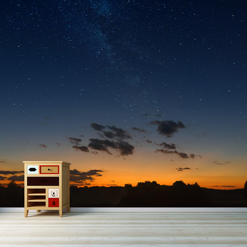 Sky View Wall Mural Wallpaper Modern Style Mildew Resistant for Living Room