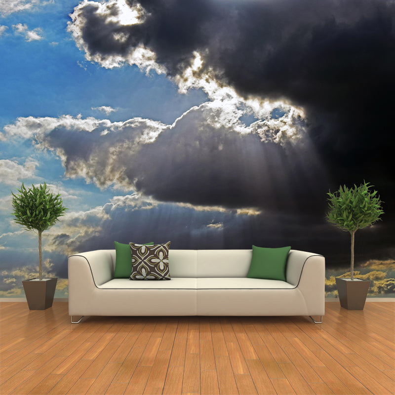 Sky View Wall Mural Wallpaper Modern Style Mildew Resistant for Living Room