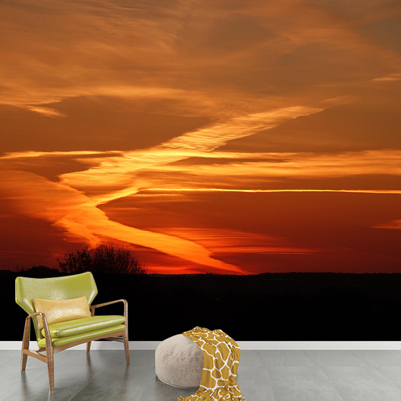 Sky View Wall Mural Wallpaper Modern Style Mildew Resistant for Living Room