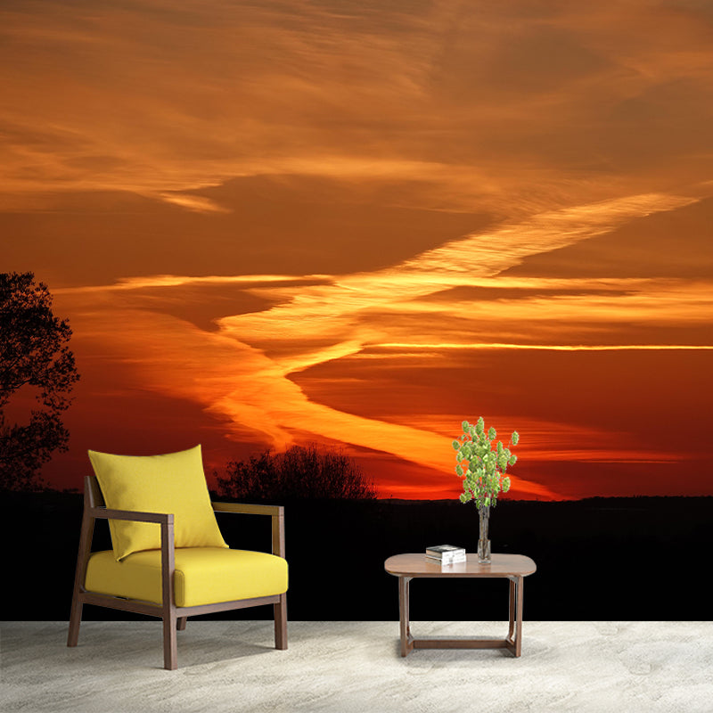 Sky View Wall Mural Wallpaper Modern Style Mildew Resistant for Living Room