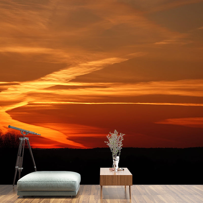 Sky View Wall Mural Wallpaper Modern Style Mildew Resistant for Living Room