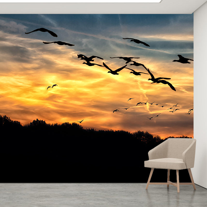 Sky View Wall Mural Wallpaper Modern Style Mildew Resistant for Bedroom