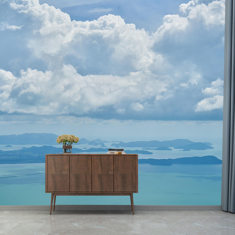 Sky View Wall Mural Wallpaper Modern Style Mildew Resistant for Decoration