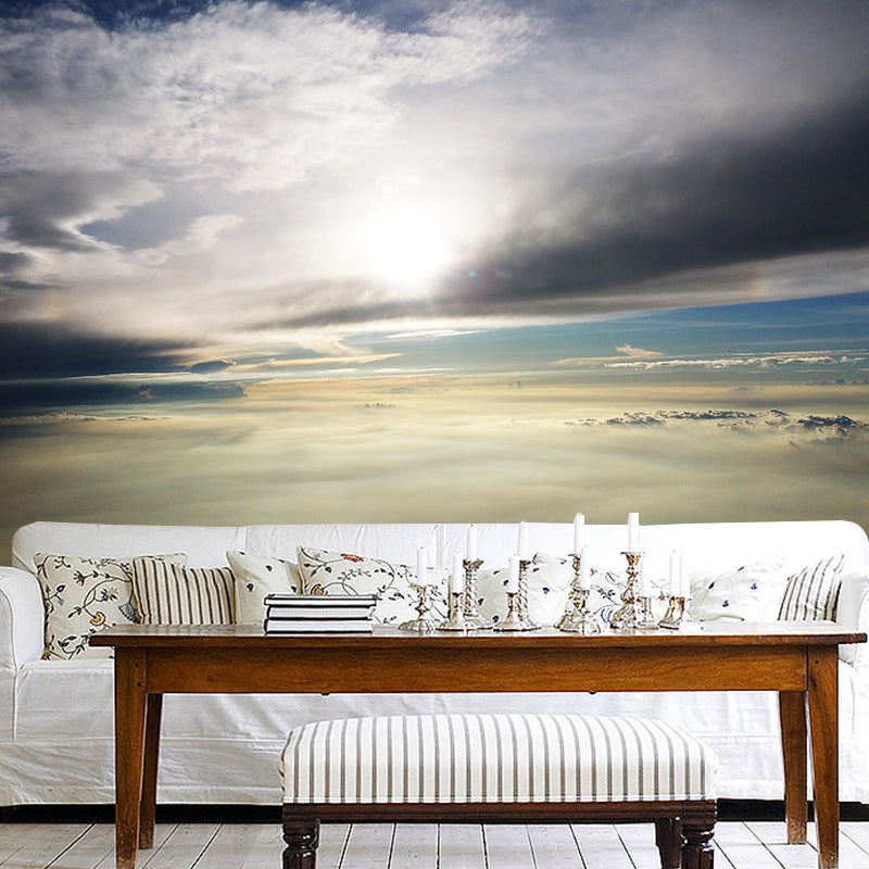 Sky View Wall Mural Wallpaper Modern Style Mildew Resistant for Decoration
