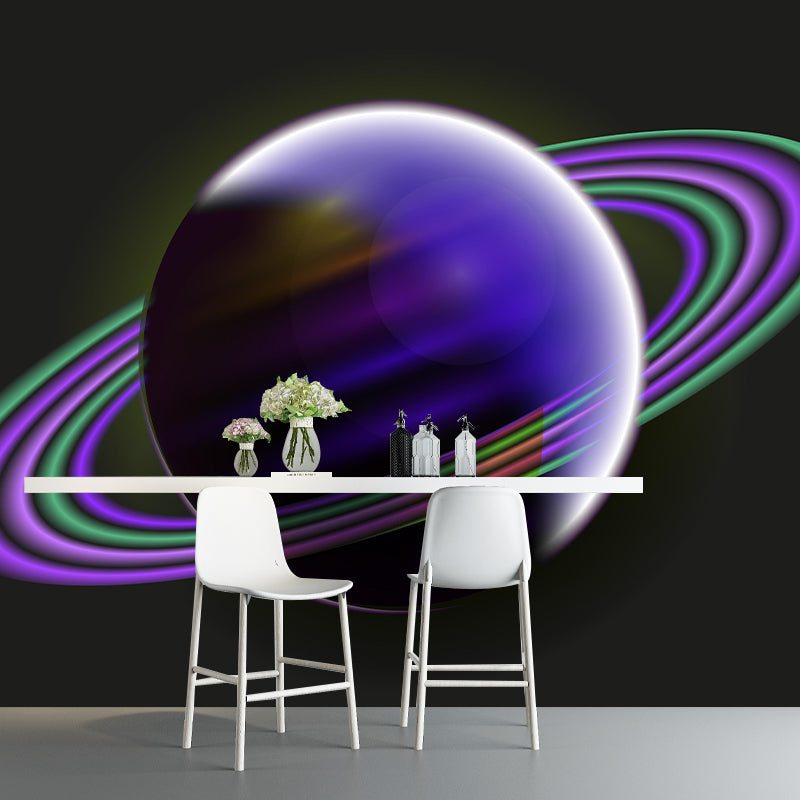Planet Wall Mural Wallpaper Novelty Style Mildew Resistant for Wall Decor